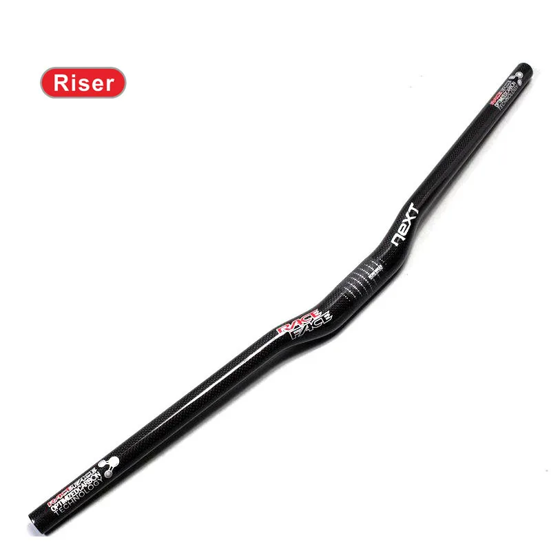 Race Face NEXT 3K Glossy Carbon Handlebar Flat/Rise Bicycle Handlebar Mountain Bike 31.8*600/620/640/660/680/700/720/740/760mm