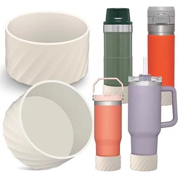 Stanley Quencher용 실리콘 부트 슬리브, IceFlow용 텀블러, 보호 물병 바닥 커버, 40oz, 30oz, 20oz, 30oz, 1PC