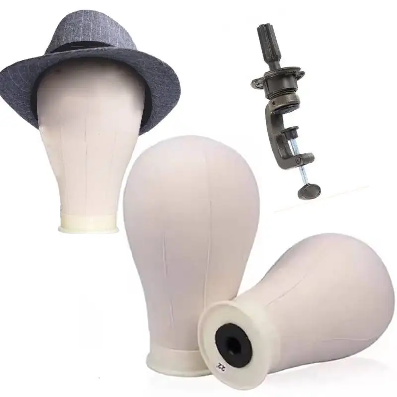 Wig Head Mannequin With Stand Training Canvas Block Head Mannequin Manikin Head Wig Stand Wig Install Kit