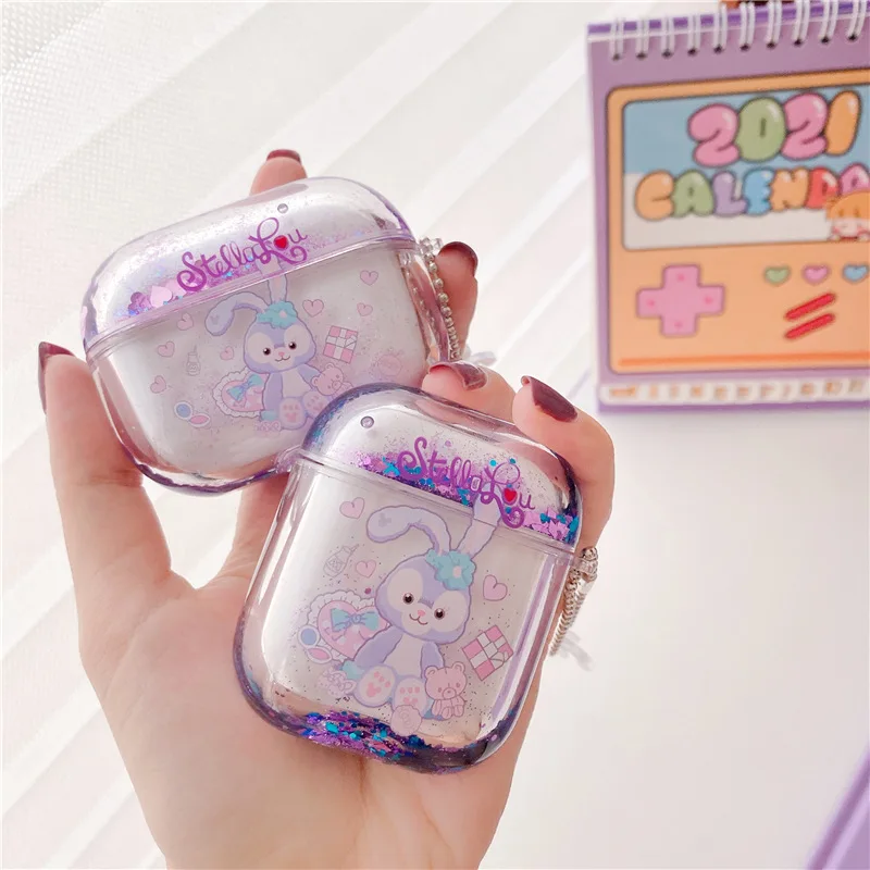 Disney Cute Stellalou for Apple AirPods 1 2 3 3rd Case for AirPods Pro Case Cartoon Sparkling Earphone Case Accessories Cover