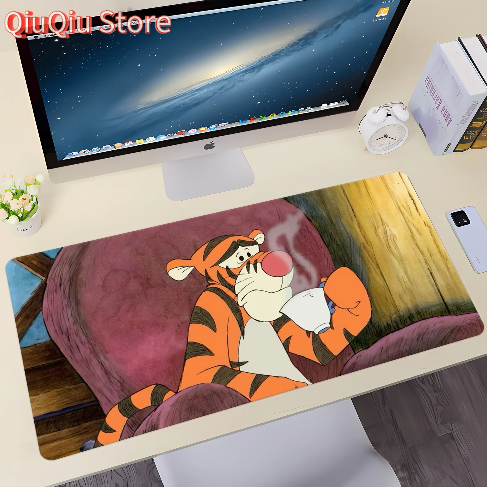 

Коврик для мыши Disney Winnie the Pooh & Friends — нескользящий водонепроницаемый настольный коврик с медведем-Пухом, тигром, поросенком, уютным крестом и медом