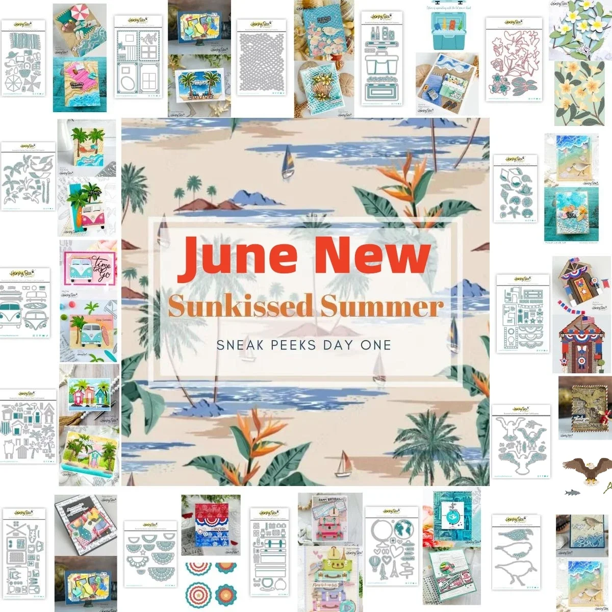 

2025 New Summer Travel Beach Flower Tree Metal Cutting Dies DIY Decorating Scrapbook Paper Card Album Embossing Craft Cut Die