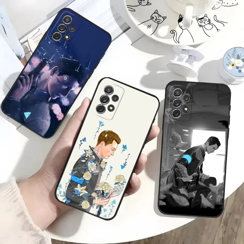 

Detroit B-Become H-Human Phone Case For Samsung S25,S24,S21,S22,S23,S30,Ultra,S20,Plus,Fe,Lite,Note,10 Black Soft Shell