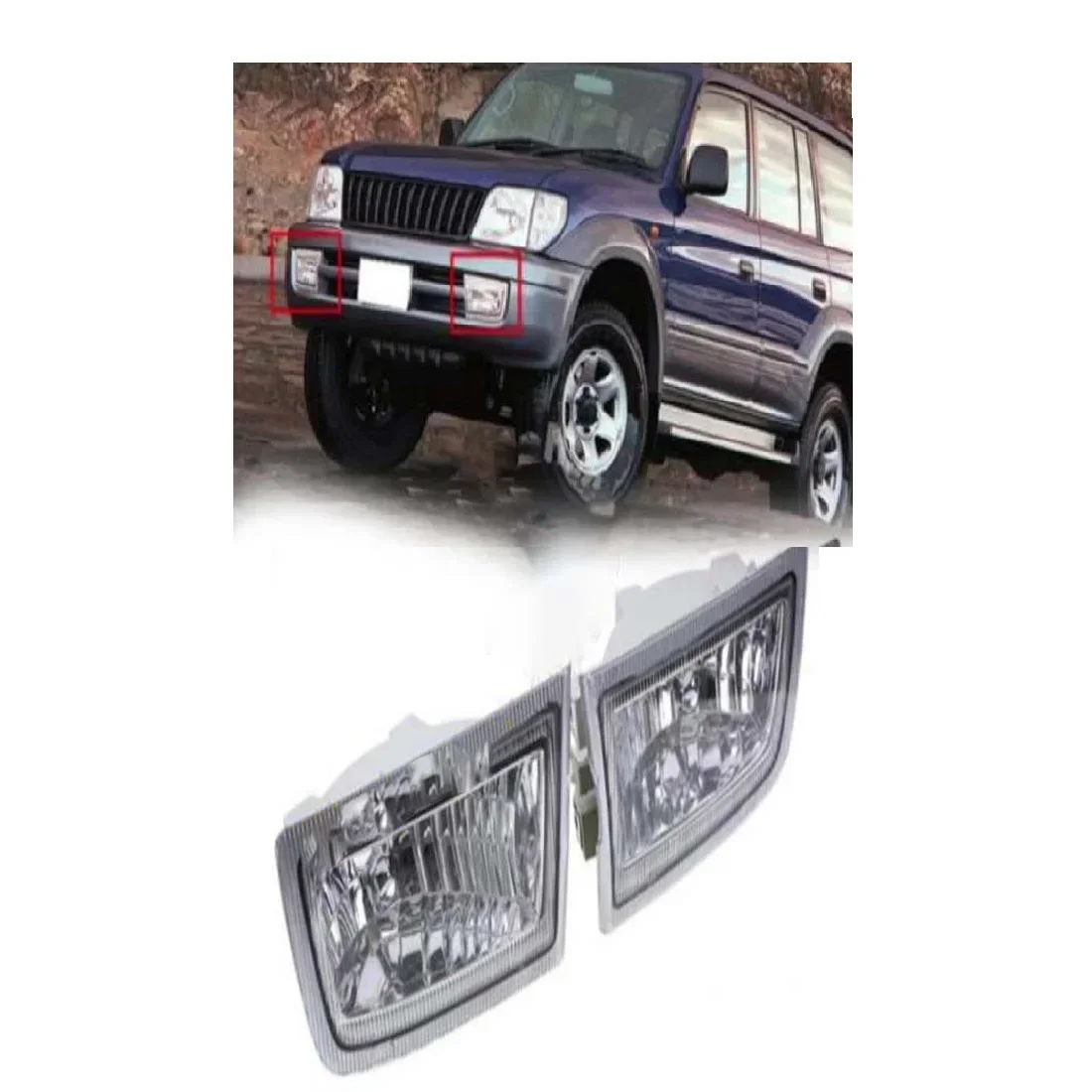 

Front Bumper Driving High quality Lamp Fog Light for Toyota Land Cruiser FJ90 1996 1997 1998 1999 2000 2001 2002 2003