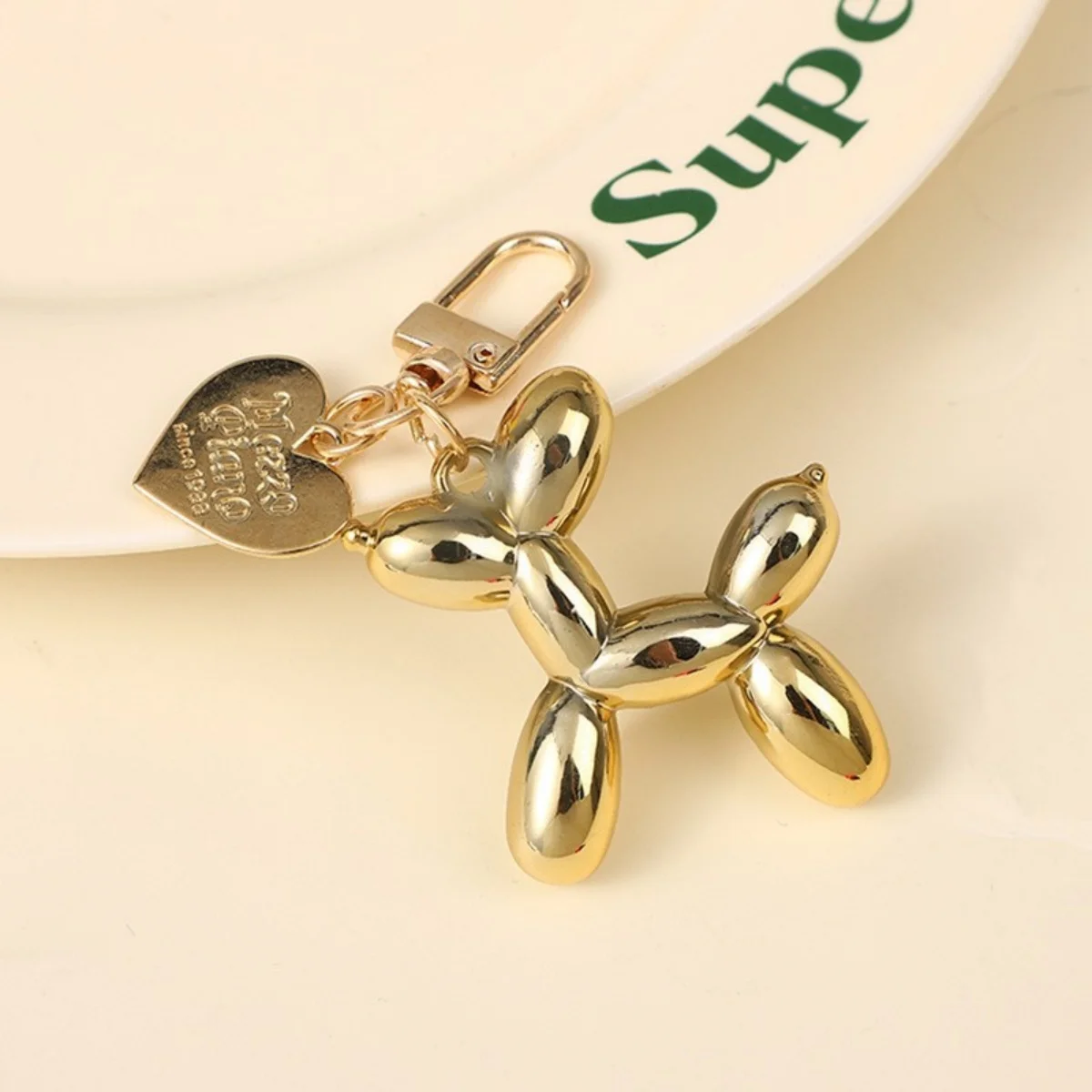 Cute Acrylic Cartoon Balloon Dog Keychains for Women Bag Pendant Couple Car Key Chains Jewelry Gift Decoration Accessories image 5