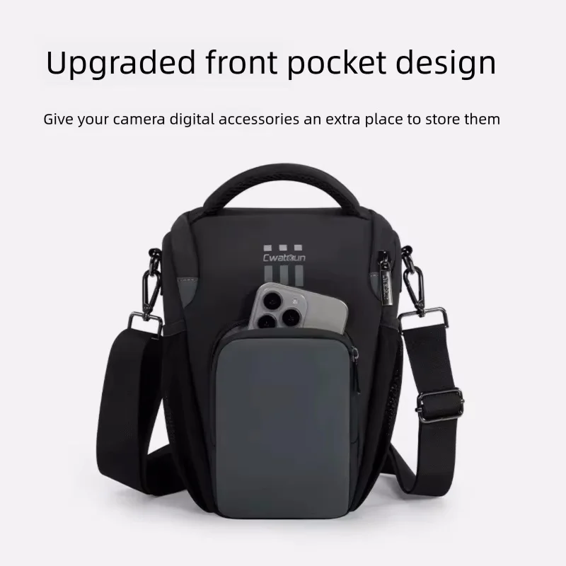 Portable Waterproof Camera Bag Multi-functional Hand Crossbody Waist Camera Case for DSLR Mirrorless Camera Accessories