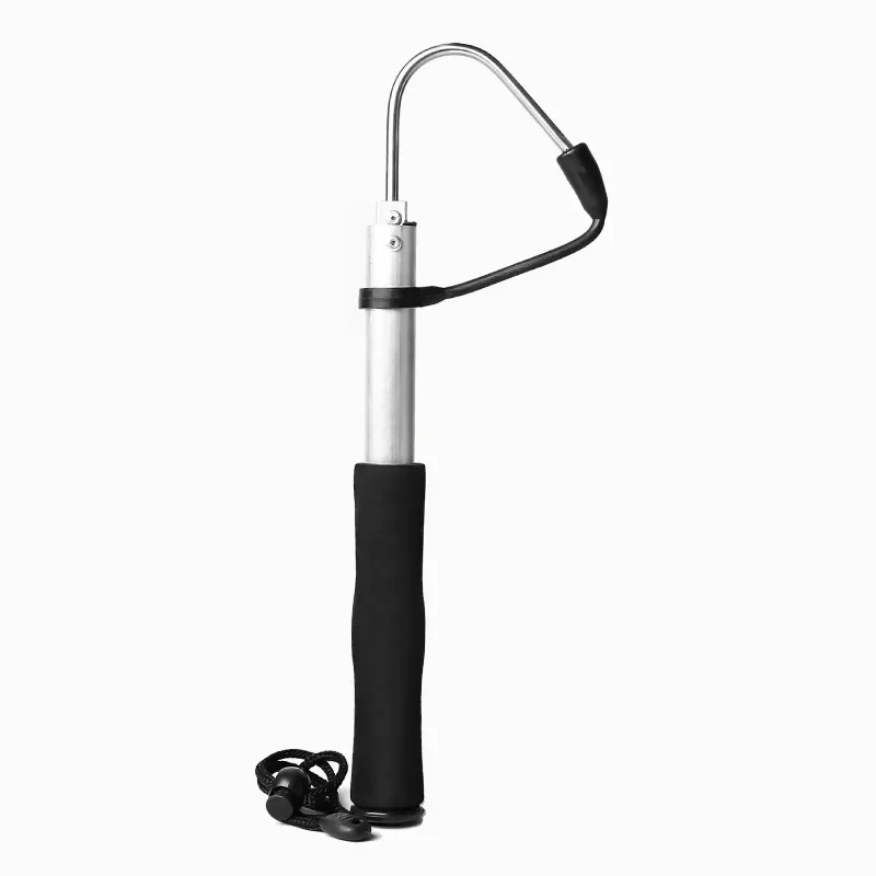 New Telescopic Retractable Fish Gaff Stainless Ice Sea Fishing Spear Hook Tackle