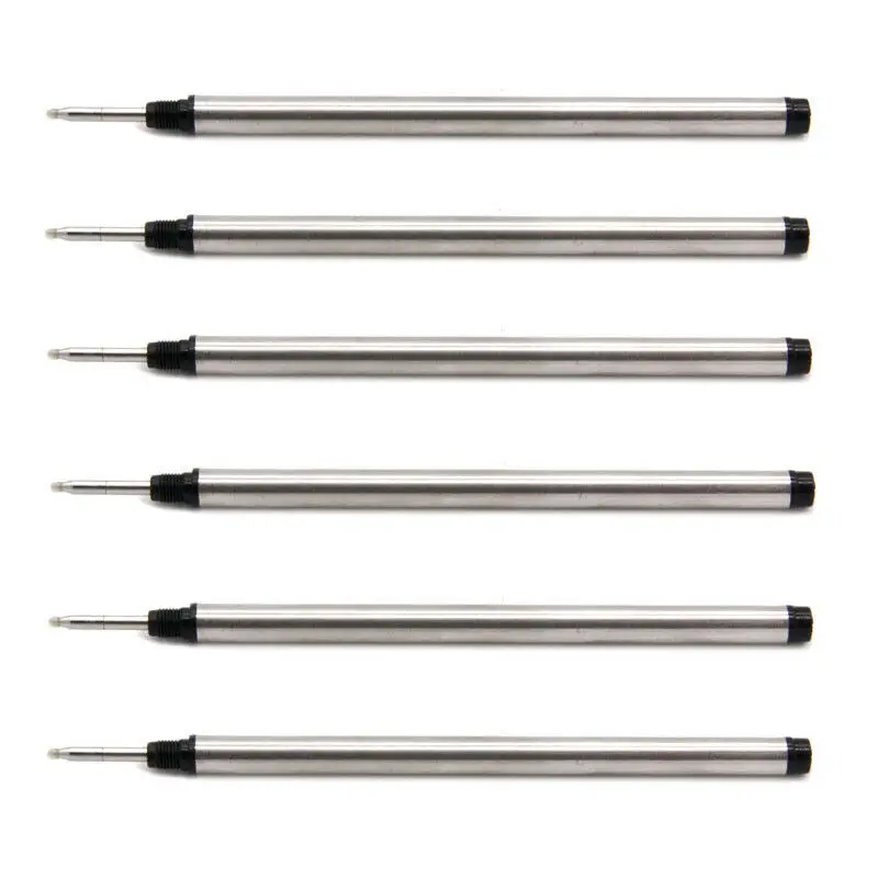 113 mm x 6 mm Tintenroller-Nachfüllungen mit 0,5 Spitze, Kugelschreibermine, passend für Mont Blanc German Ink M401 M506 P163 105159 M710 H-12