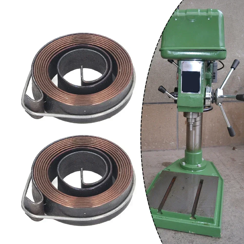 2pcs เจาะกดฤดูใบไม้ผลิ Quill FEED RETURN COIL ฤดูใบไม้ผลิ ASSEMBLY 0.7x6x35 มม.Workshop อุปกรณ์เครื่องมืออุปกรณ์เสริม