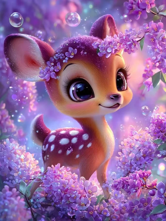 

DIY Diy алмазные художественные наборы для рисования ремесла милый пятнистый олень животное цветок вышивка домашний декор вышивка крестиком пейзажная картина подарок