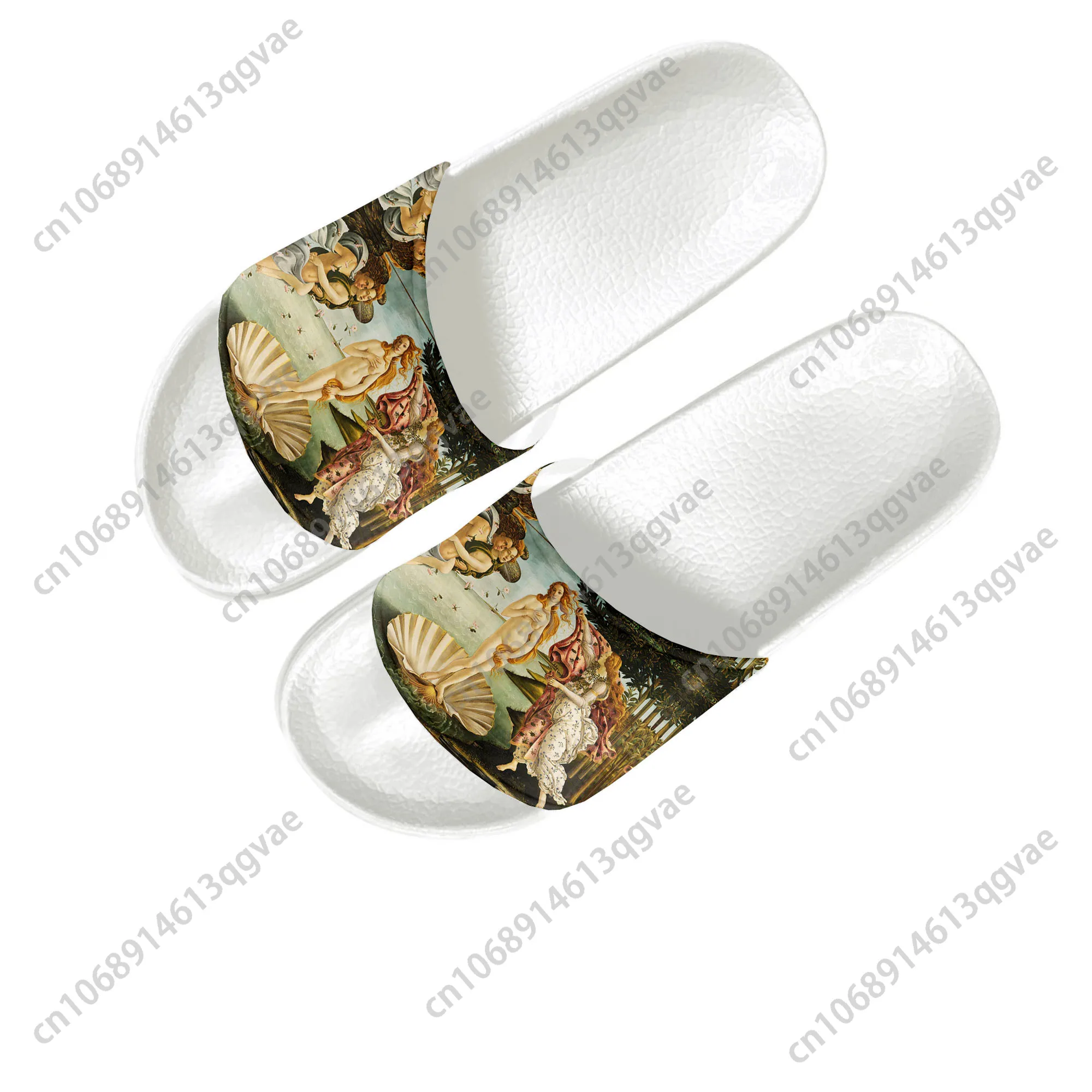 

The Birth of Venus Slippers Home Water Shoes Men Women Teenagers Children Bathroom Beach Pool Sandals Custom Made Summer Slipper