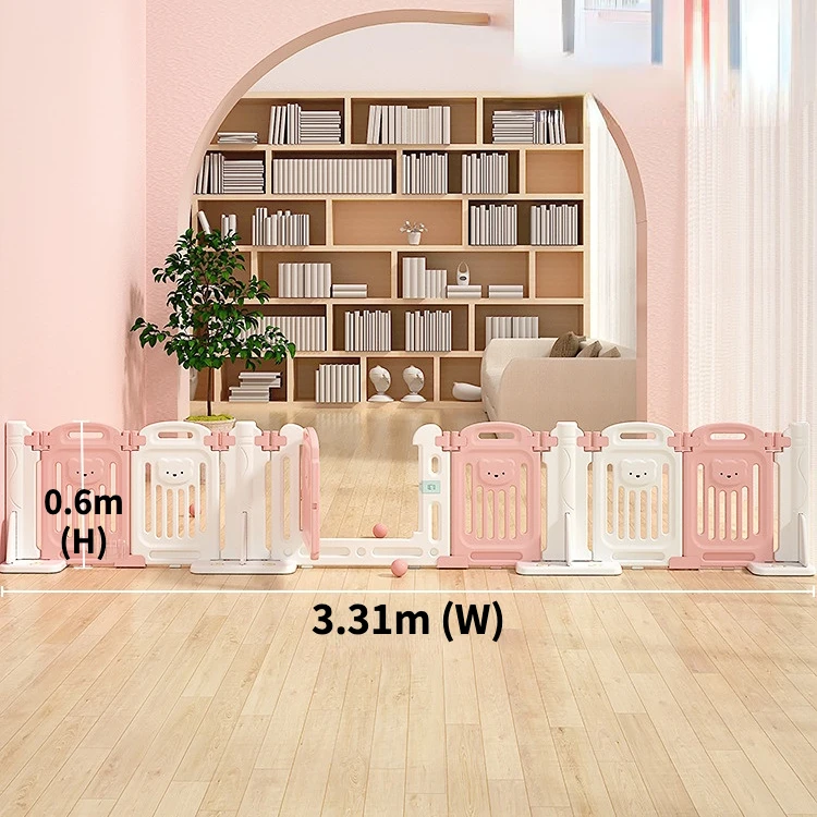 Indoor Baby Playground Baby Playpen with Suction Cup for Child Ball Pool Pit Edible PP Kids Corner Fence Play Yard with Sucker