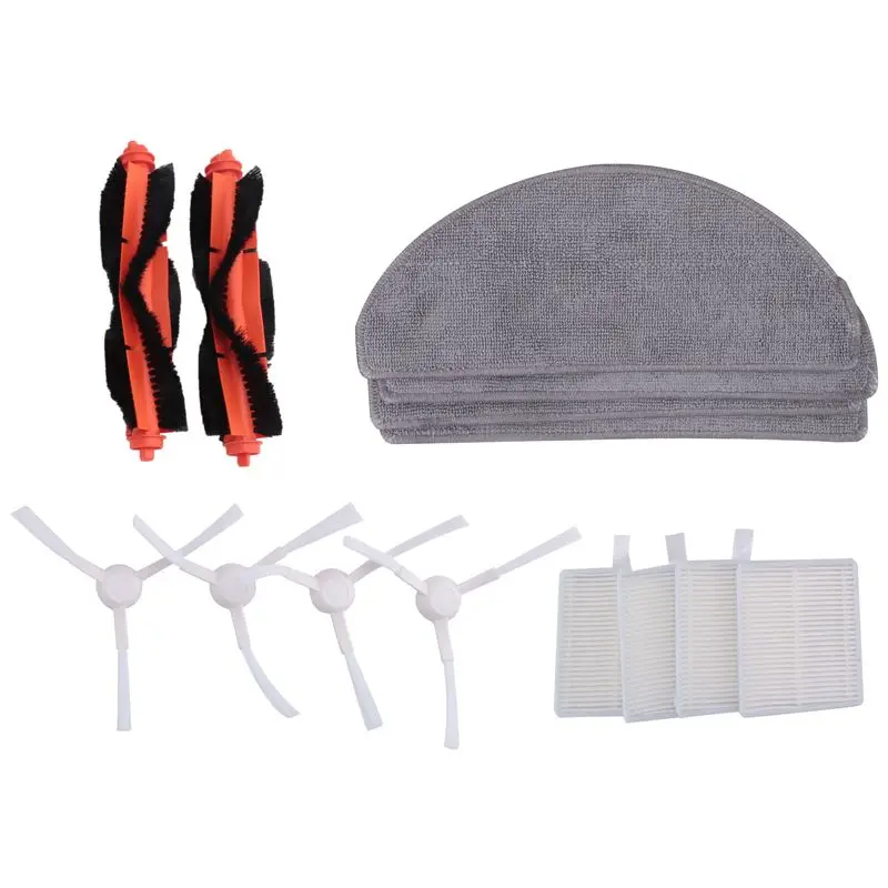 

A005 - Запасные части и аксессуары для робота-пылесоса Xiaomi E10 E12 E10C: боковая щетка, HEPA-фильтр, тряпка для влажной уборки