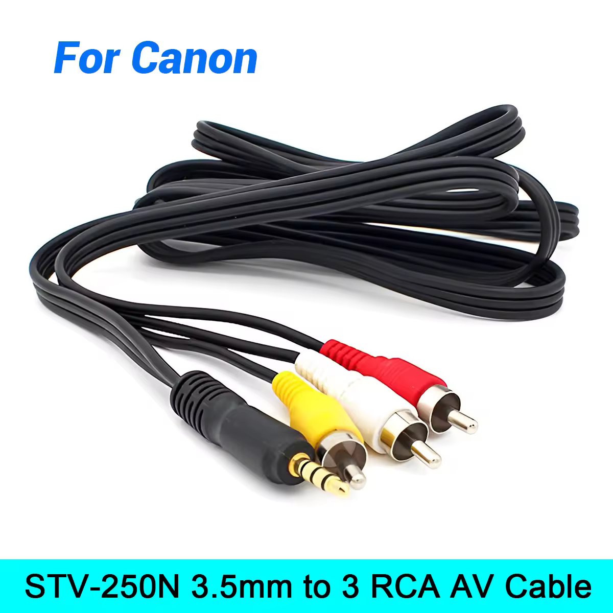 For Canon STV-250N 3.5mm to 3 RCA AV Cable for Canon FS306,FS406,FS200,HF R10,EOS 450D,650D,1100D & Camcorder TV Output, 1.2M ΠΠΎΡ
ΠΎΠΆΠΈΠ΅ Π½Π° AliExpress