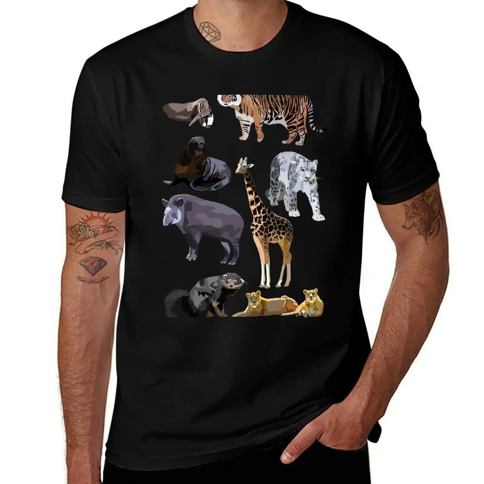 

Mixed Mammal T-Shirt t shirts for man pack cotton funny t shirts dark humor T-Shirt