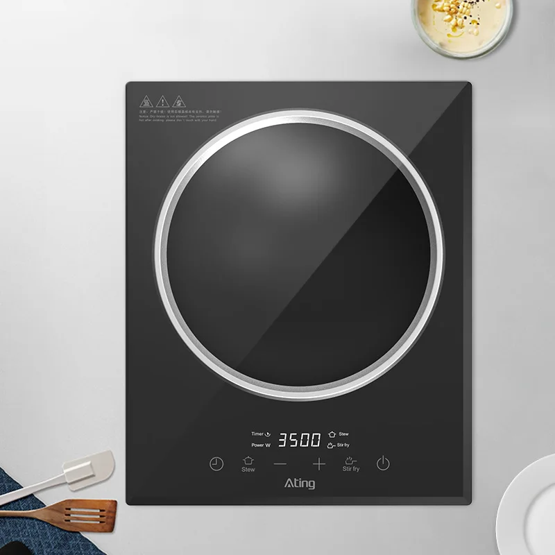 South-east Asia Hot Sale Built-in Design 3500W Fast Heating Touch Control Concave Design burner Induction Cooktop