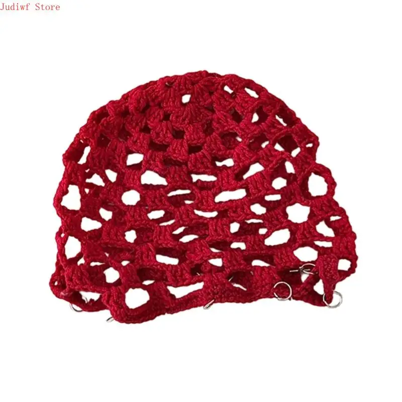 2026 New Ethnic Embroidered Openwork Pullover Cap Adjustable Tassels Pullover Yarn Unisex Sun Hat For Daily Outings