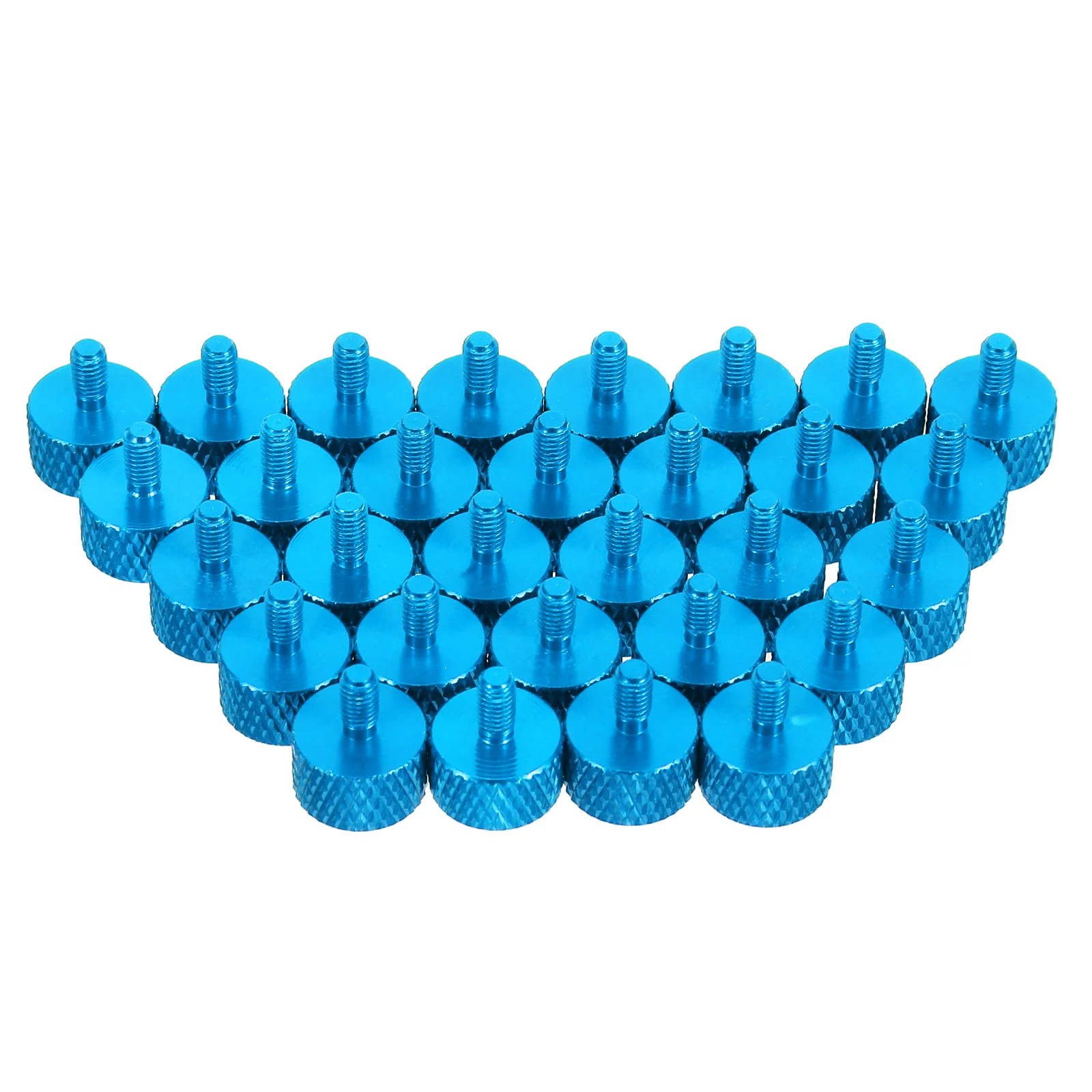 

30pcs Computer Adjustment Screws M3*8 Knurled Thumb Screws Aluminum Alloy For Pc Case Mounting Fasteners Hardware Replacement