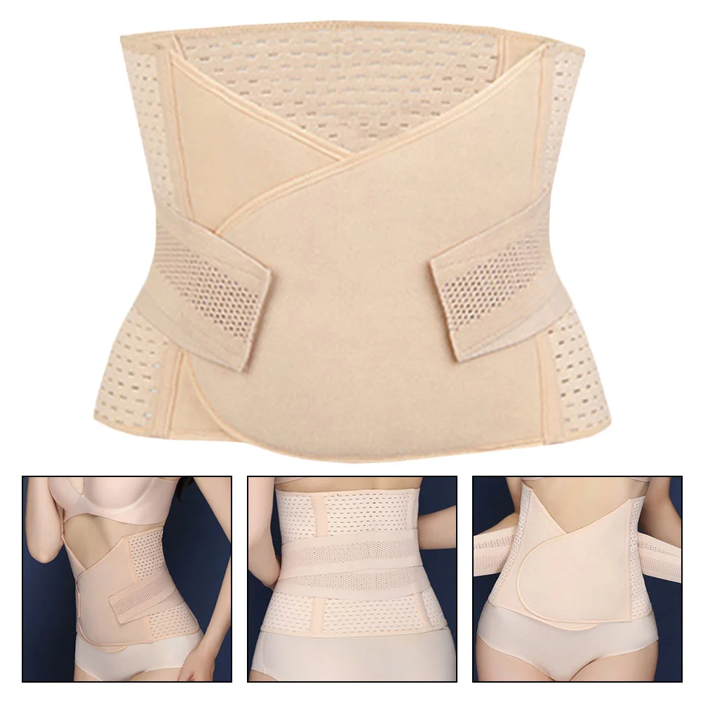 Cinto de barriga de poliéster para mulheres, cesariana, cintos pós-parto, Shapewear, corpo espartilho, barriga Control Band