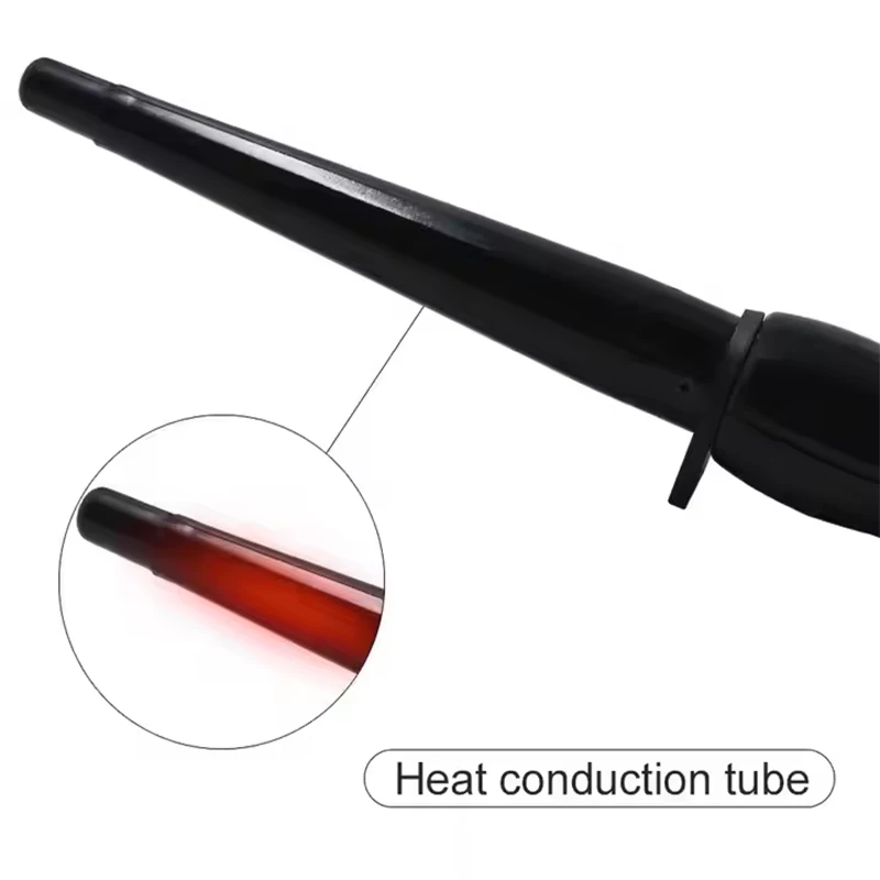 عصا تجعيد الشعر المخروطية المحمولة، أداة تجعيد الشعر المخروطية من نوع سخان PTC، أداة تجعيد الشعر المخروطية الدوارة، أداة تصفيف الشعر #4