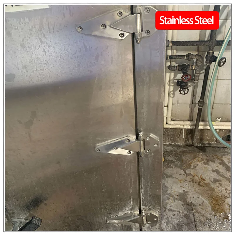 Heavy Duty Stainless Steel Door Hinge with Bearings for Flat Doors Ideal for Refrigerated Trucks Industrial Machinery Equipment