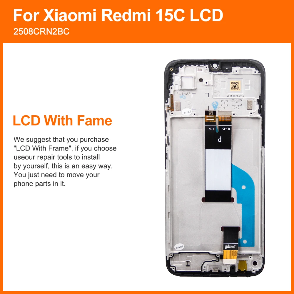 6.9 LCD for Xiaomi Redmi 15C 4G Touch Screen