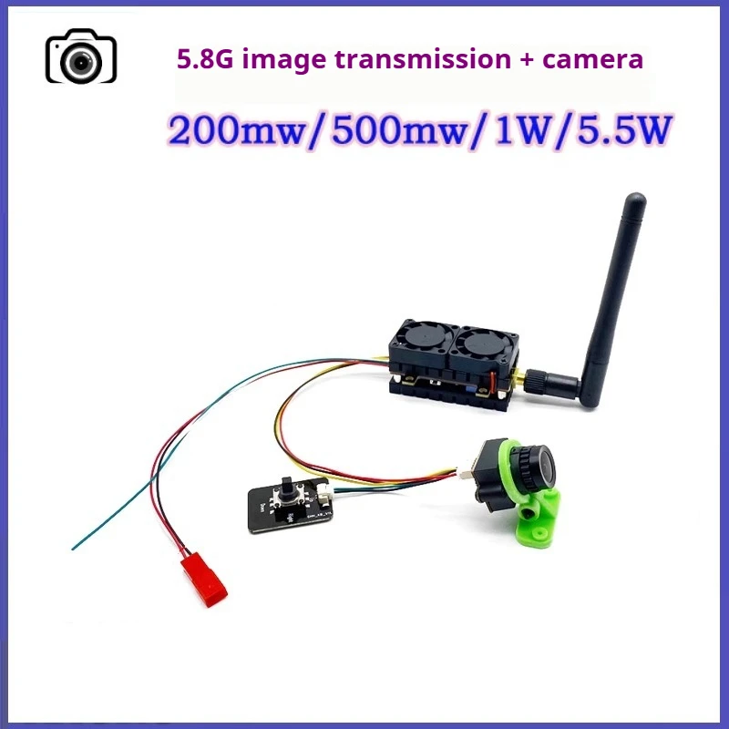 

5.8G 5.5W Analog Mapping Kit Airplane 1200TVL 135° Viewing Angle Traverser RC Car