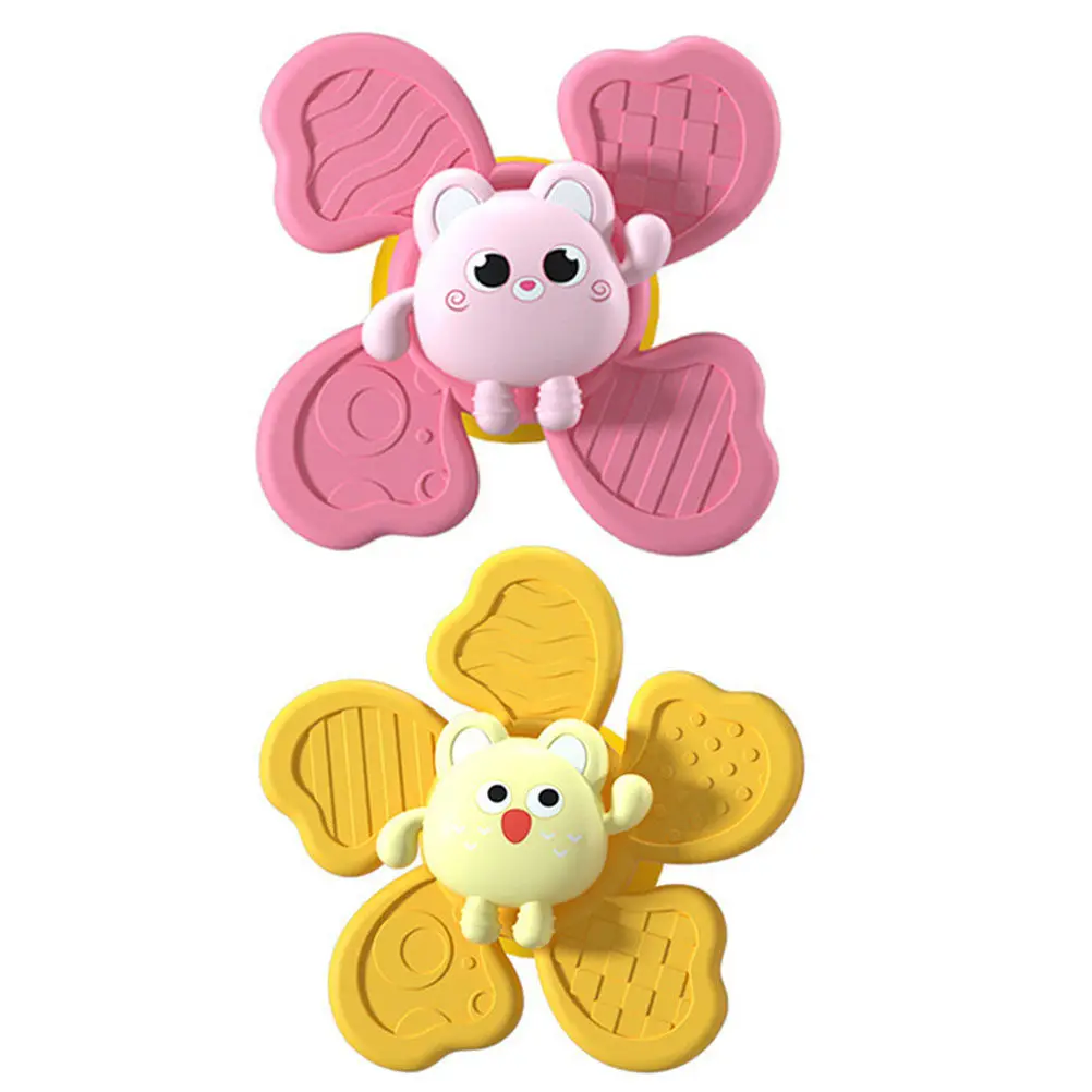 Baby Suction Cup Spinner Toys 2 Piece High Chair Table Sensory Play Set for Infants Toddlers - view 4