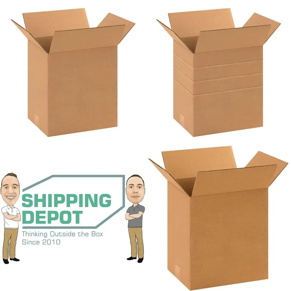 

Heavy-Duty Corrugated Cardboard Box 11.25 L x 8.75 W x 12 H, Kraft Color, Ideal for Shipping, Packing, and Moving Supplies