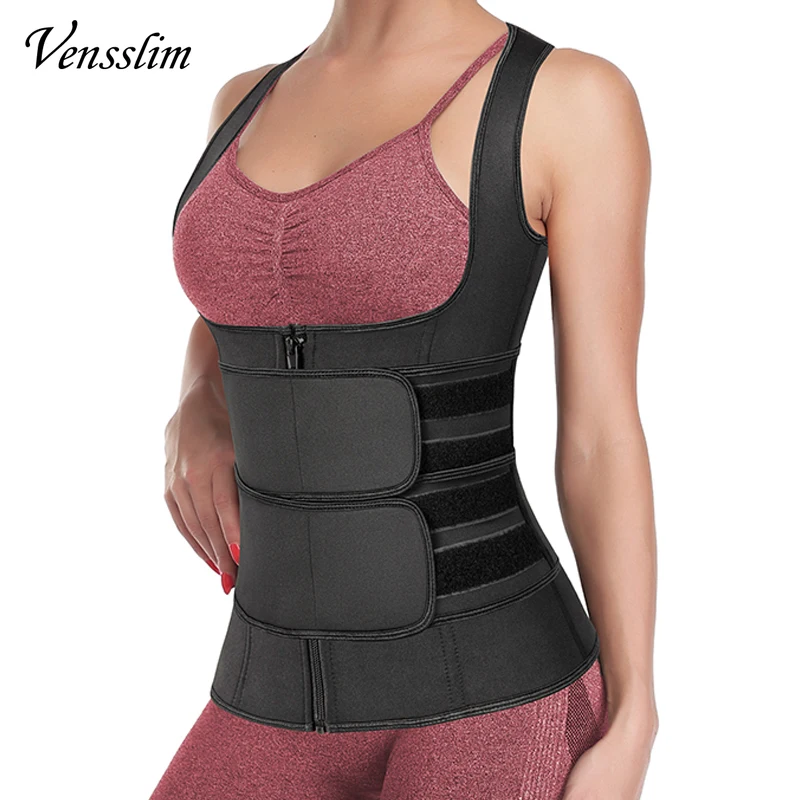 Women Waist Trainer Vest Body Shaper Neoprene Sauna Sweat Suit Slimming Sheath Workout Corset Top Shapewear Fitness Trimmer Belt