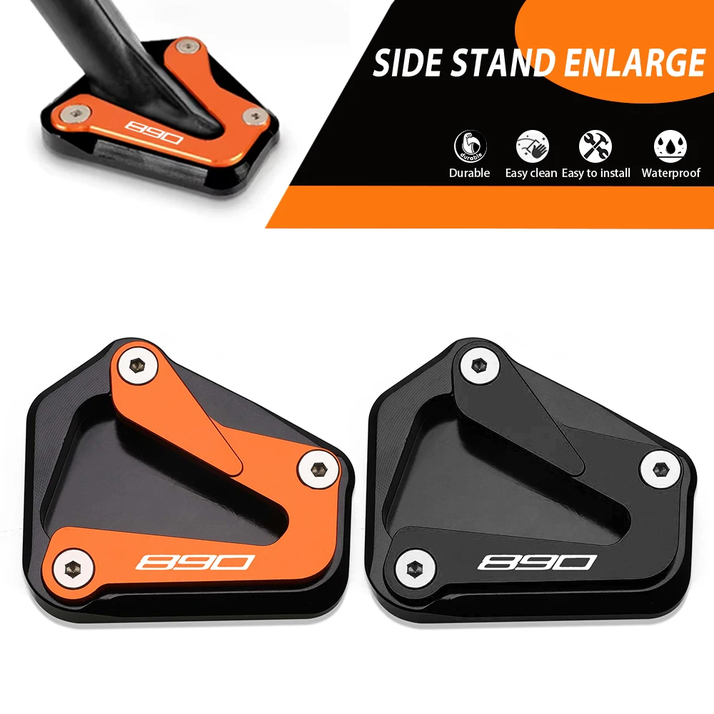 

For 790DUKE 890DUKE 790 Duke 890 Duke/L 2017-2025 2026 Motorcycle Kickstand Foot Side Stand Extension Enlarger Support Plate Pad