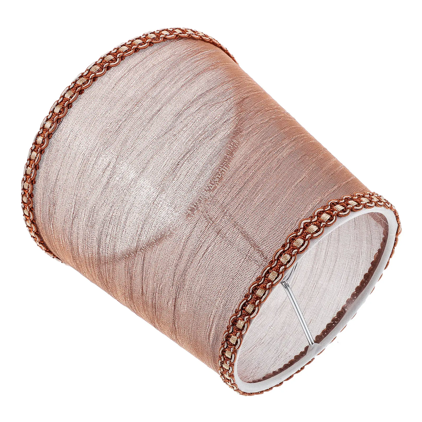 

Pvc Gauze Lamp Shade Replacement Sturdy Fabric Bell Cover For Table Floor Desk Lamp Home Hotel Decor Vintage Rustic Soft