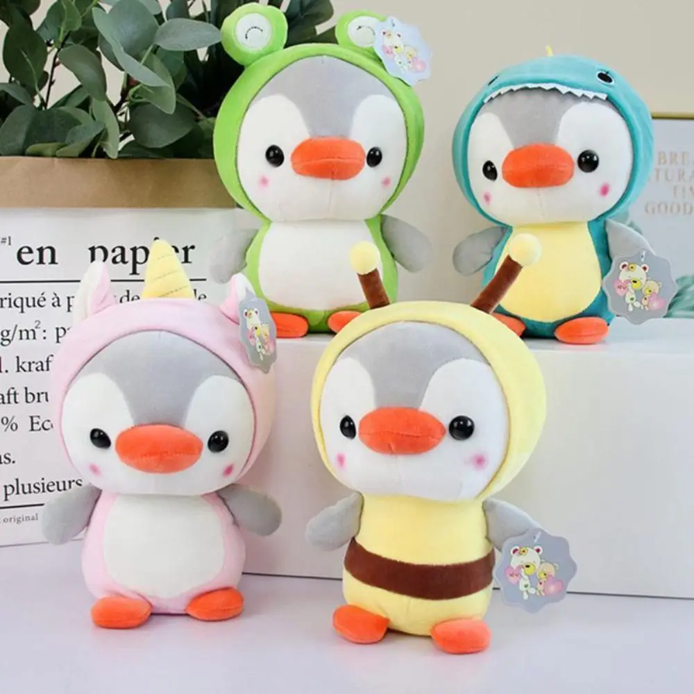 New Cute Penguin Doll Keychain Creative Gifts Plush Key Ring Hanging Decoration Cartoon School Bag Keychain