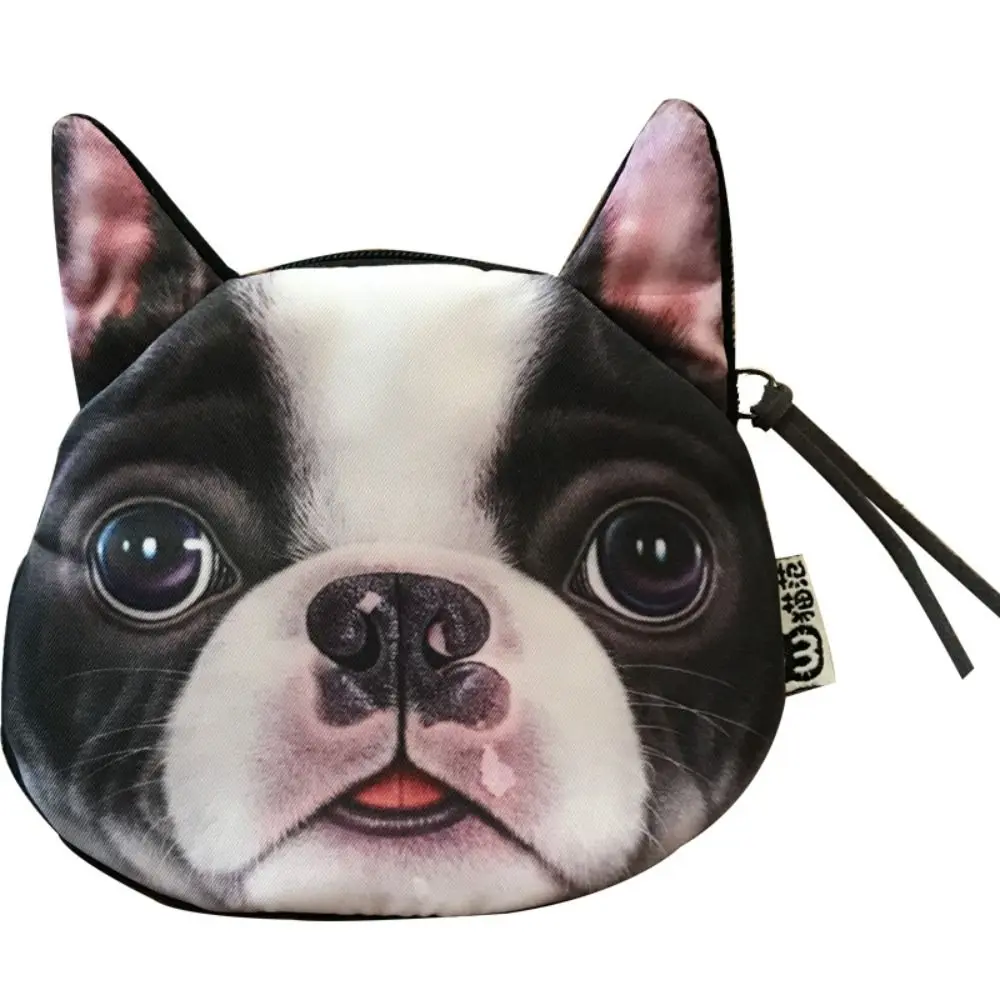 

Outdoor Dog Expression Dog Pattern Coin Purse Bulldog Siberian Husky Change Storage Bag Purse Cute Pattern Card Holder Children
