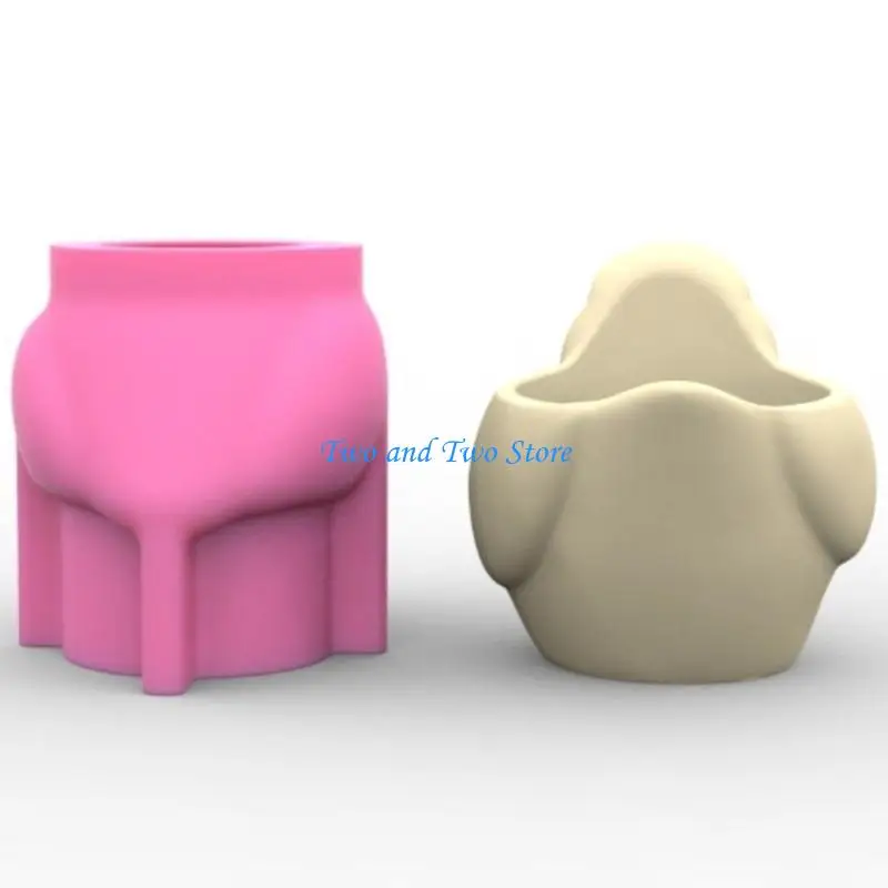 

HX6F Practical Silicone Mold for Resin Casting Three Birds Pattern Suitable for Making Decorative Flower Holders Tool