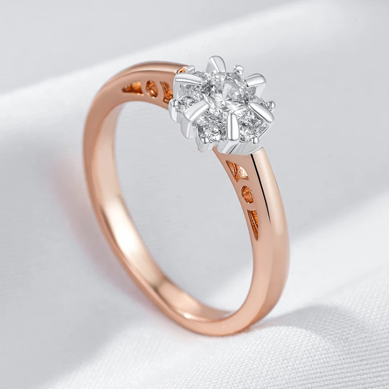 Kinel-anillos turcos de lujo para mujer, joyería de estilo Vintage, diamantes de imitación completos, anillo de flor de cristal azul grande y ancho,