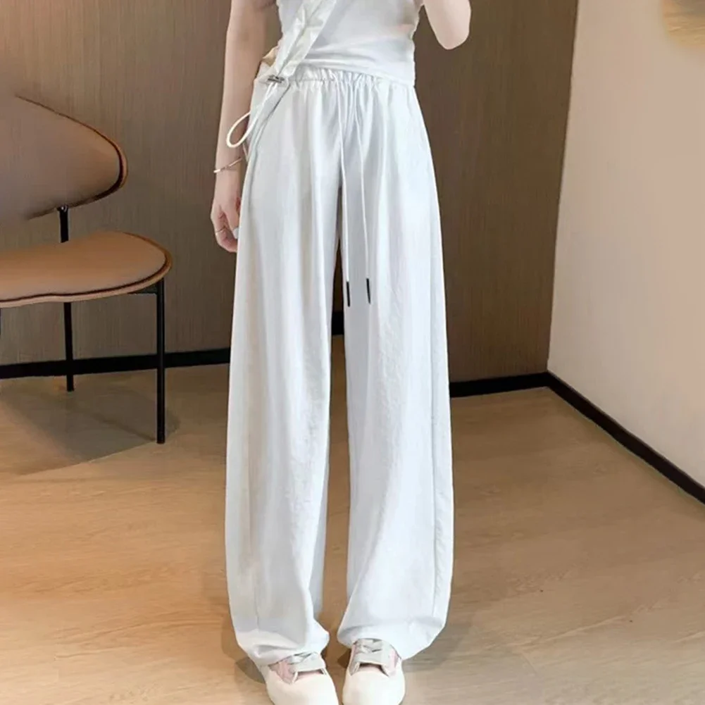 

Модные драпированные брюки с высокой талией Драпированные брюки Повседневная мода Удобная посадка Ежедневное применение Микроэластичность Черный