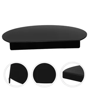 Non-Slip Semi-Circle Acrylic Cutting Board Black Kitchen Countertop Protector Round Cutting Board Kitchen Counter Lip Gadget