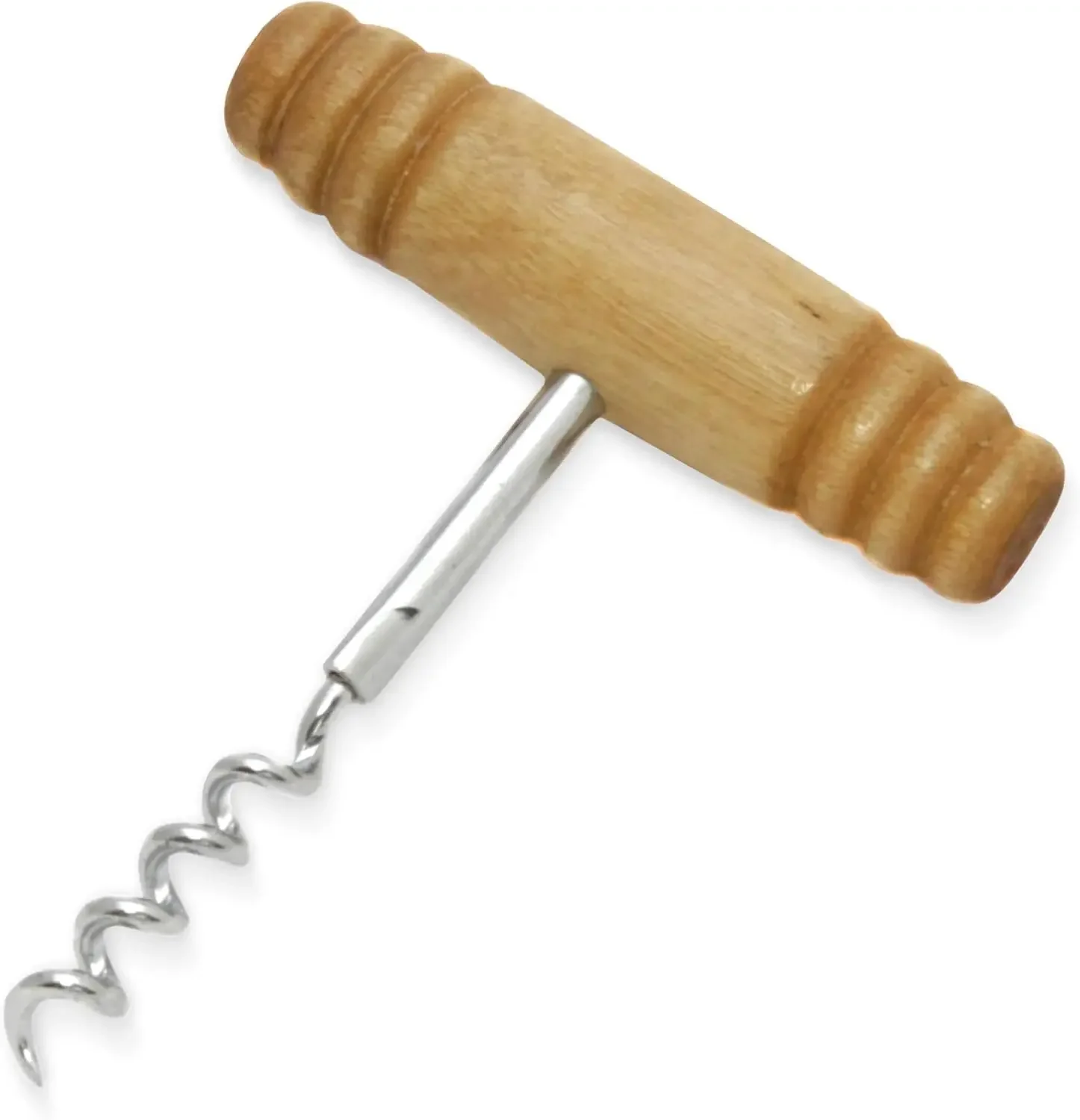 Select Corkscrew with Wooden Handle, 4 inch, Natural
