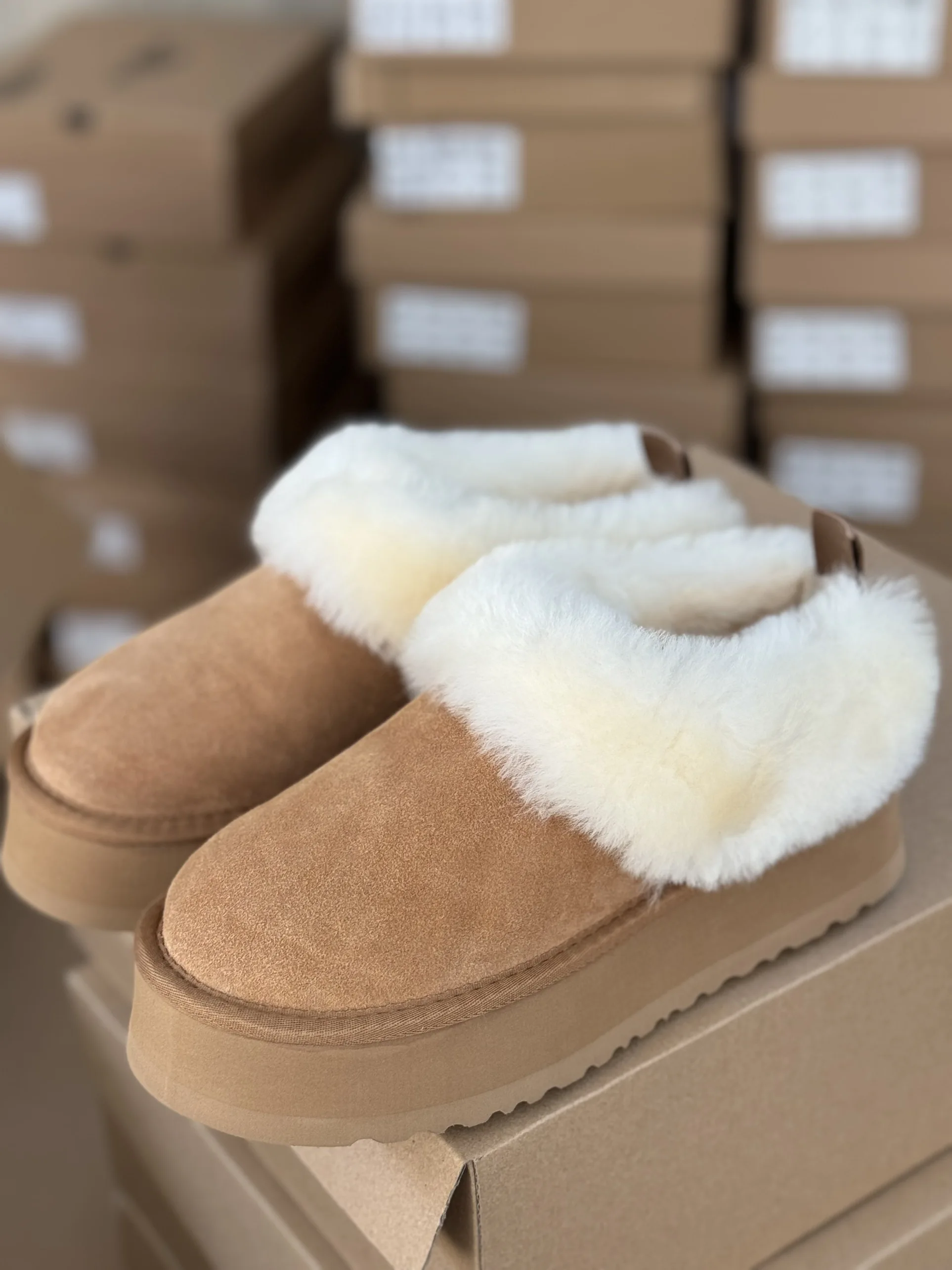 Botas de nieve para mujer, zapatillas Tazler de moda de piel de vaca y lana, zapatos con punta de marca de lujo, novedad de 2026 ‮ 04-53 Uova SeziS
