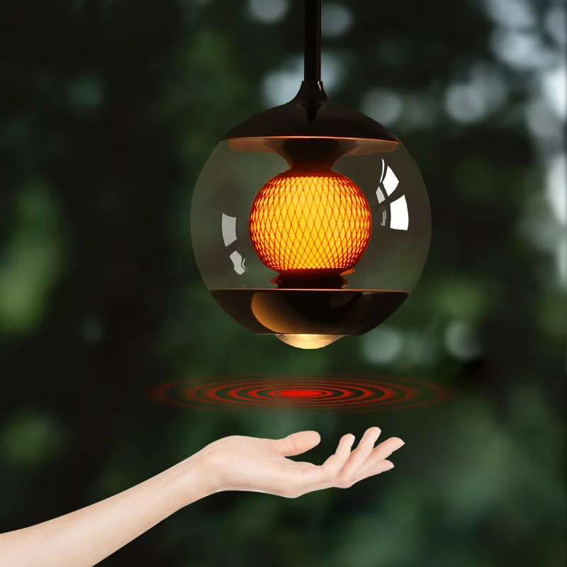 

Minimalist high-end restaurant bar hand sweep lift bedroom sleeping atmosphere chandelier