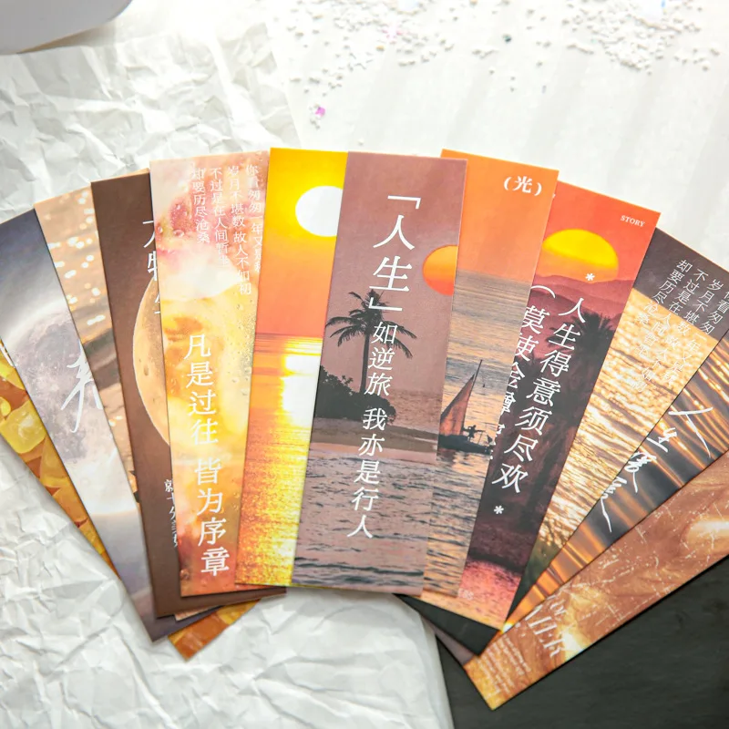 30sheet/set Beauty Nature Bookmark Set for Students Reading Markers with Leaf Flower Animal Design Cute Read Tab Gift for Kids