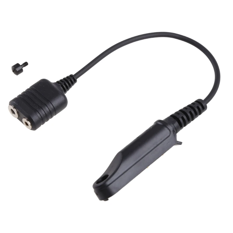 Adapter Cable Baofeng UV-9R Plus UV-XR Waterproof to 2 Pin Suitable for UV-5R UV-82 UV-S9 Walkie Talkie Headset Speaker Mic