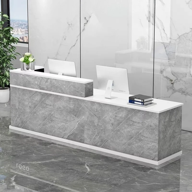 Simple Aesthetic Reception Desks Unique Salon Modern Design Reception Desks Minimalist Small Mostrador Commercial Furniture