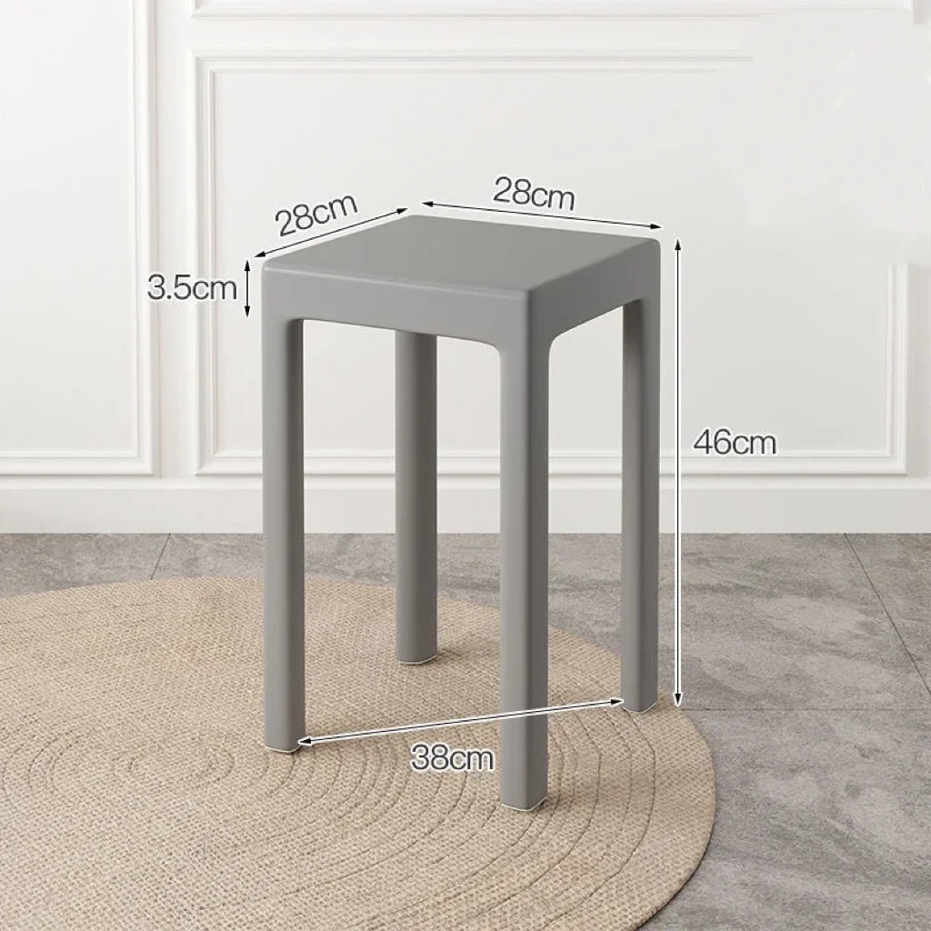 Fashion Living Room Furniture Rustic Plastic Chairs Design Dining Set