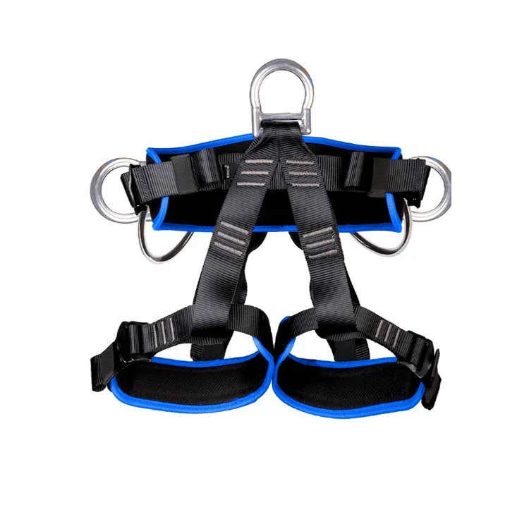 Climbing Safety Belt Mountaineering Equipment Adjustable Half Body Safety Harness For Aerial Work