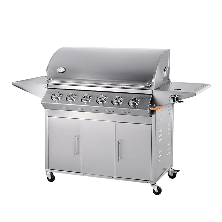 Guangzhou Heavy Duty Stainless Steel No Smoke Gas Rotating Grill Bbq