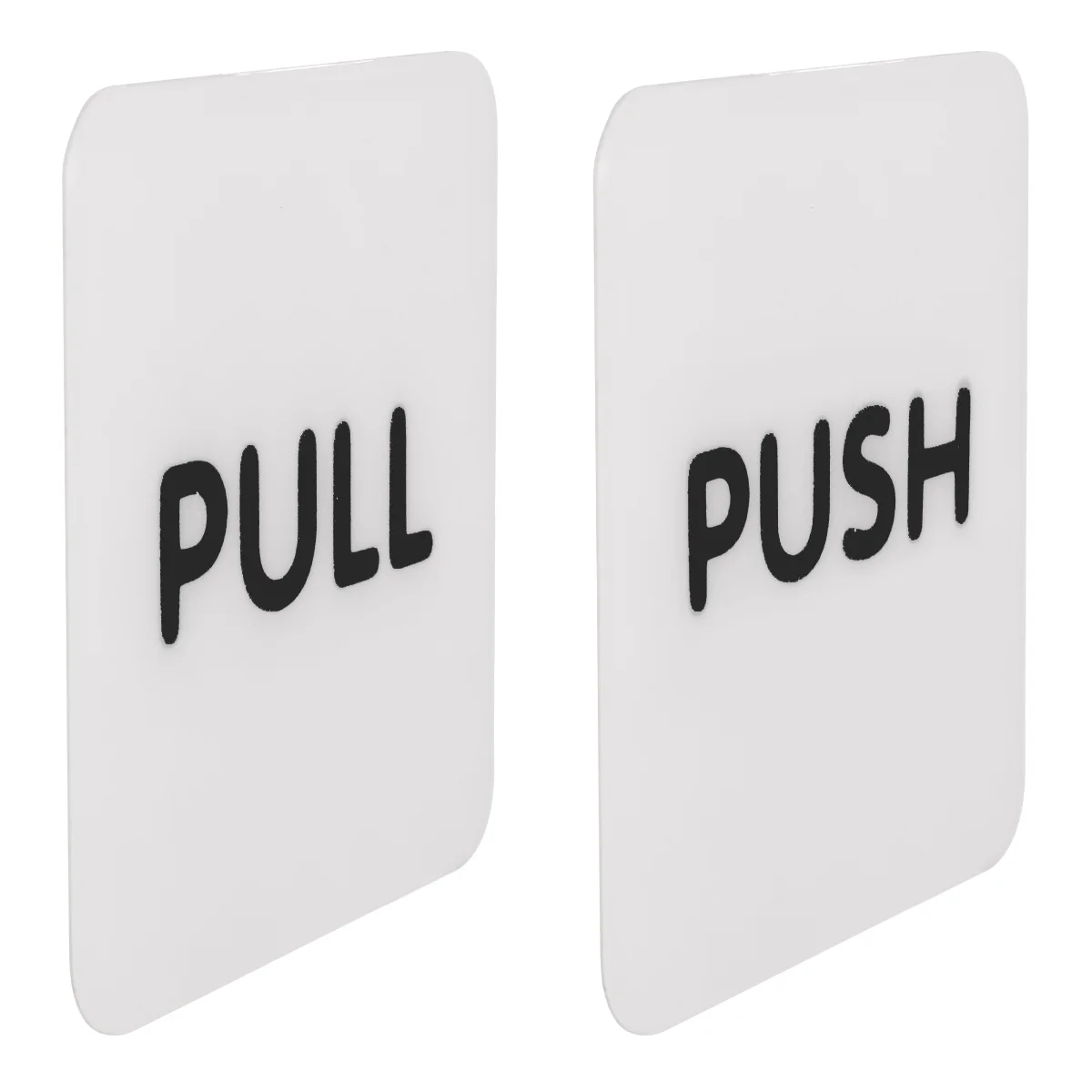 

1 Pair Push Pull Door Sticker Self Adhesive Waterproof For Indoor Use On Wall Window Glass Metal Plastic Surfaces Entrance Exit