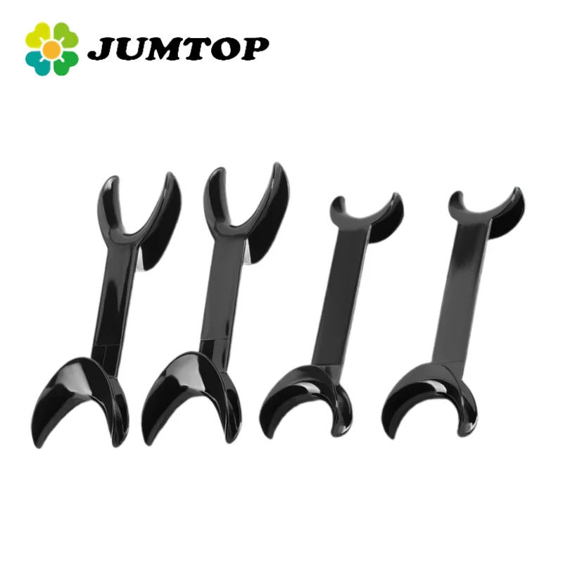 

JUMTOP 4Pcs Dental Mouth Opener T-Shape Orthodontic Lip Cheek Retractors Double Head Mouth Spreader Dentistry Tool