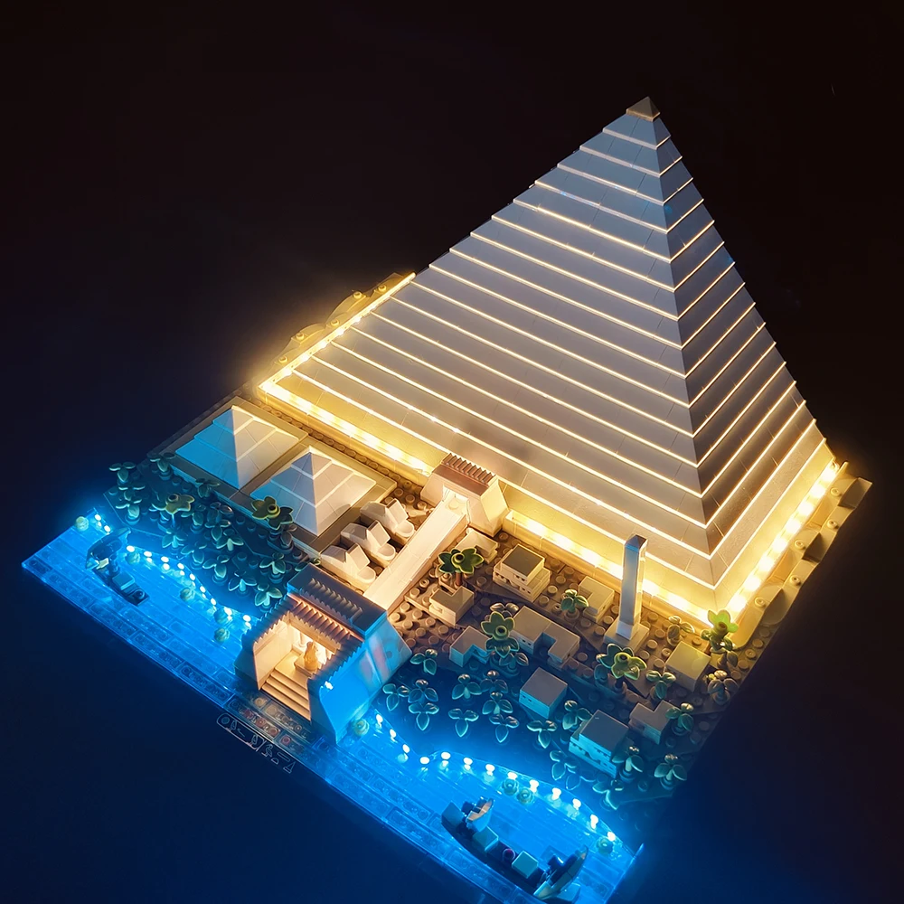 LED Light Set 21058 Suitable ForThe Great Pyramid of Giz Building Blocks Bricks DIY Lamp Toys Christmas Gfits（Not Include Model） - view 3